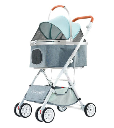 BNDC 103 Pram & Stroller For Dogs & Cats (Mint Green) - Good Dog People™