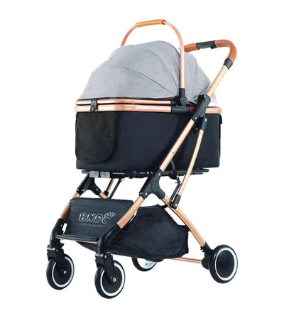 BNDC 106 Pram & Stroller For Dogs & Cats (Grey) - Good Dog People™