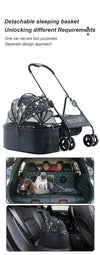 BNDC 107 Pram & Stroller For Dogs & Cats (Sky) - Good Dog People™