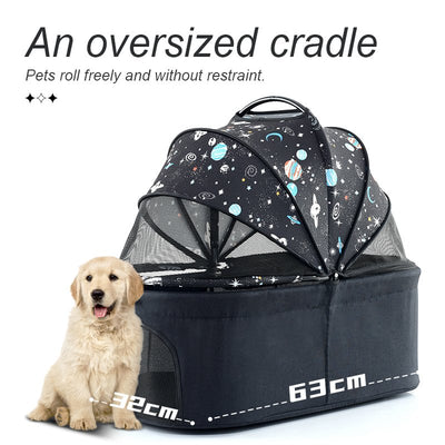 BNDC 107 Pram & Stroller For Dogs & Cats (Sky) - Good Dog People™