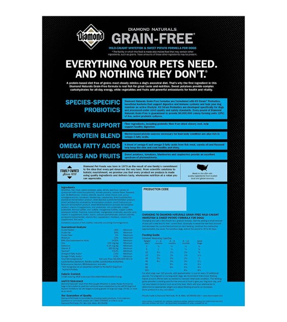 Grain free diamond dog food best sale