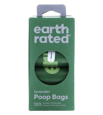 Earth Rated Eco-Friendly Poop Bag Refill for Dogs (120 Lavender Scented Bags, 8 Refill Rolls) - Good Dog People™