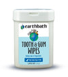Earthbath Tooth & Gum Wipes for Dogs and Cats