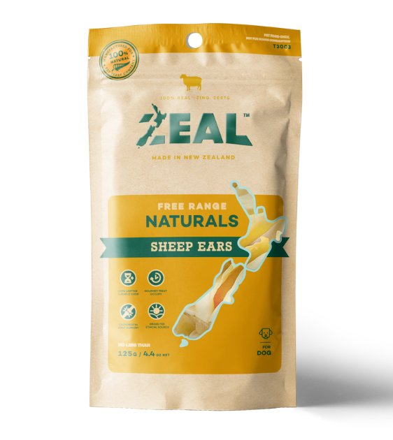 Zeal Free Range Air Dried Sheep Ears Dog Treats Good Dog People