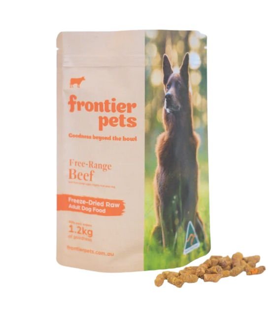 Frontier Pets Freeze Dried Raw Dog Food (Free-Range Beef)