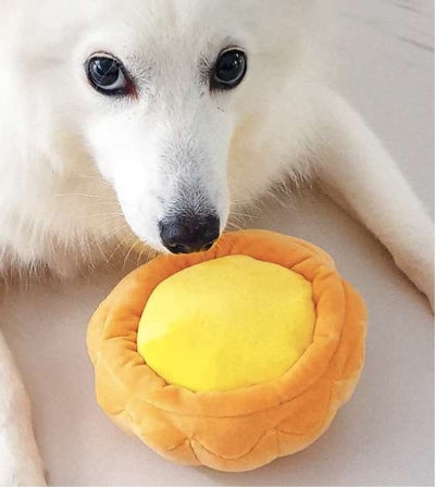 Furball Collective Squeakie Dog Toy (Egg Tart) - Good Dog People™