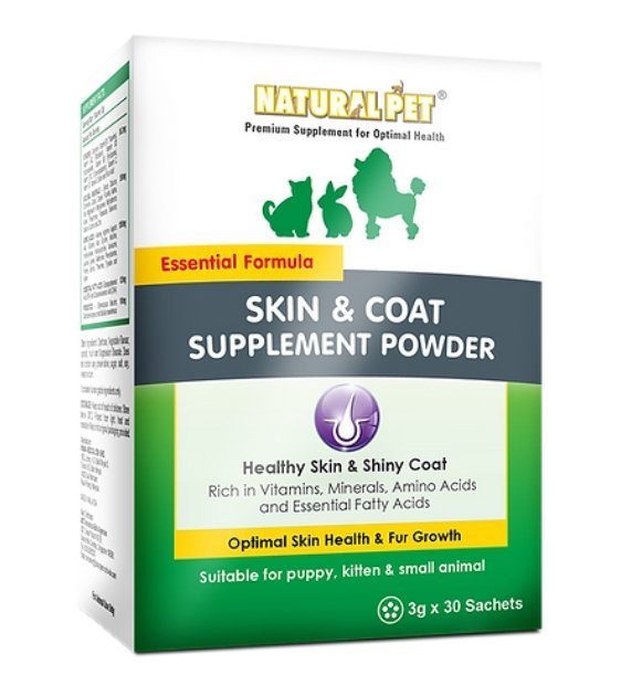 GIFT WITH PURCHASE >$120: Natural Pet® Skin & Coat Supplement Powder for Cats & Dogs (1 x Sachet)