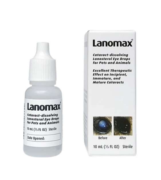 Lanomax Cataract-Dissolving Lanosteral Eye Drops for Dogs Cats
