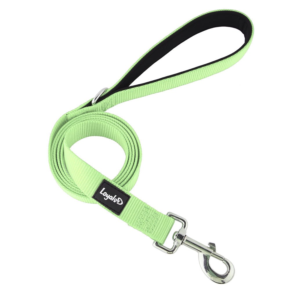 Loyal.D Fix.D Comfort Lime Green Dog Leash Neoprene Handle Good Dog People