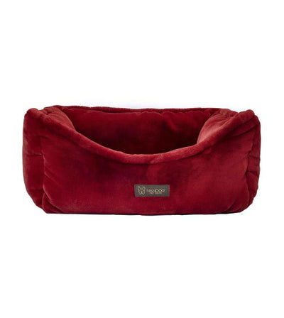 Nandog Pet Gear Cloud Reversible Bed (Burgundy) for Dogs and Cats - Good Dog People™