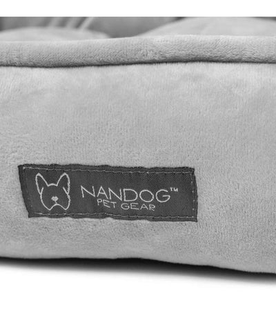 Nandog Pet Gear Designer Bed (Poplin Grey) for Dogs and Cats - Good Dog People™
