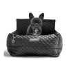 Nandog Pet Gear Vegan Leather Black Car Seat Bed - Good Dog People™