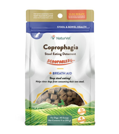 NaturVet Scoopables (Tiny Bites With Bacon Flavour) Coprophagia Stool Eating Deterrent Dog Supplement - Good Dog People™