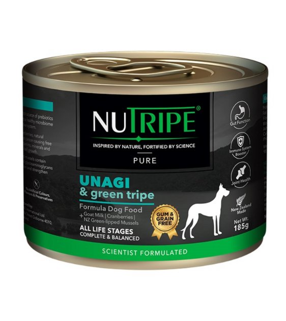 $3.60 ONLY [CLEARANCE]: Nutripe Pure Unagi & Green Tripe Gum & Grain Free Wet Dog Food
