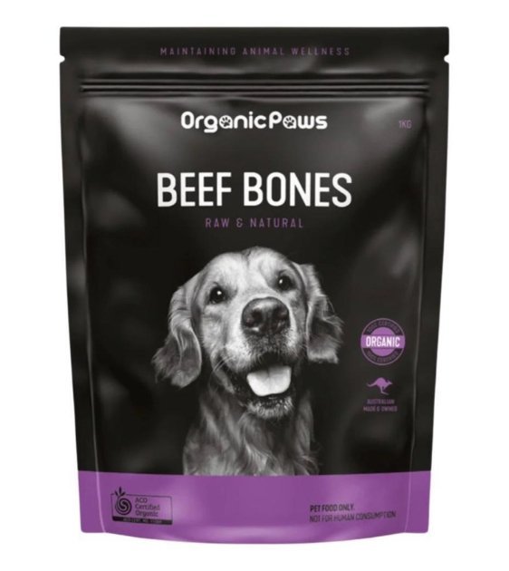 Organic Paws Beef Bones Frozen Raw Dog Food - Good Dog People™