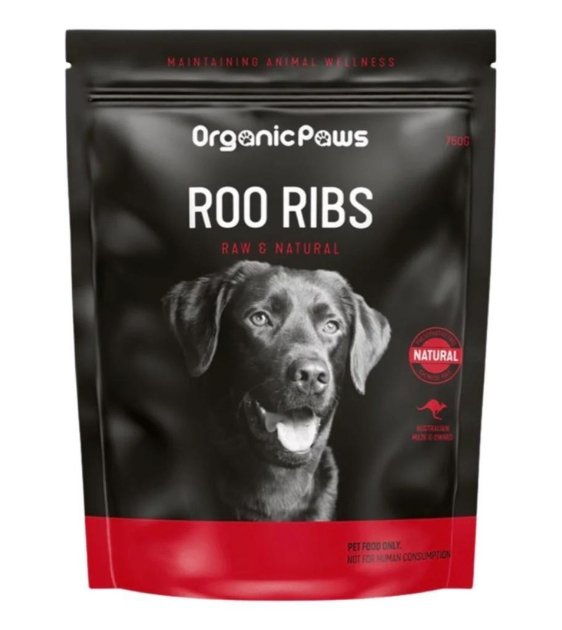 Organic Paws Roo Ribs Frozen Raw Dog Food - Good Dog People™