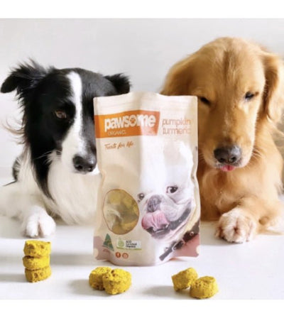 Pawsome Organics Organic Pumpkin and Turmeric Treats - Good Dog People™