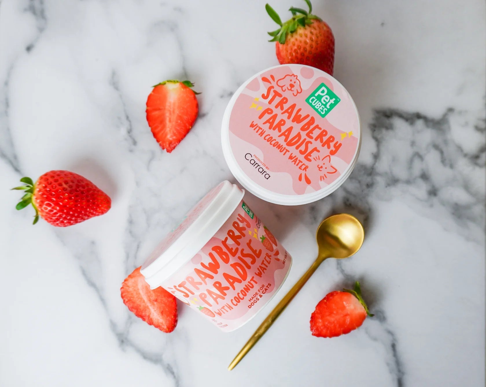 Coconut cream top for dogs