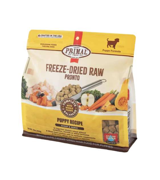 Primal Canine Freeze Dried Raw Pronto Chicken Salmon Puppy