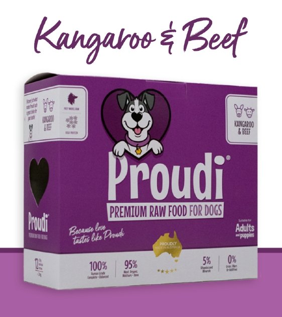 Proudi Raw Dog Food (Kangaroo & Beef) - Good Dog People™