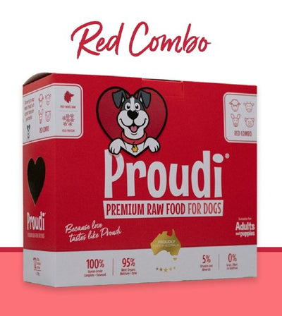 Proudi Raw Dog Food (Red Meat Combo) - Good Dog People™