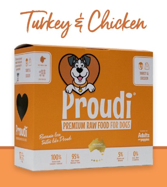 Proudi Raw Dog Food (Turkey & Chicken) - Good Dog People™