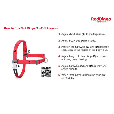 Red Dingo No-Pull Dog Harness (Dark Blue) - Good Dog People™