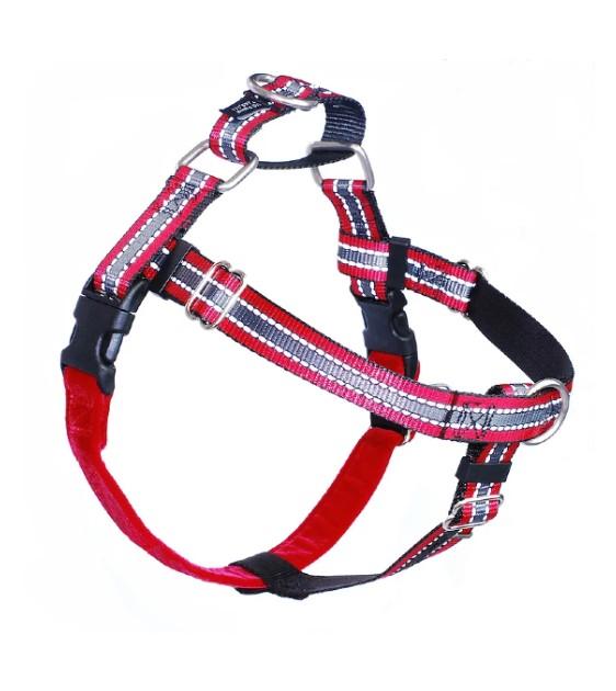 FREEDOM No-Pull Harness & Leash (Reflective Red) For Dogs
