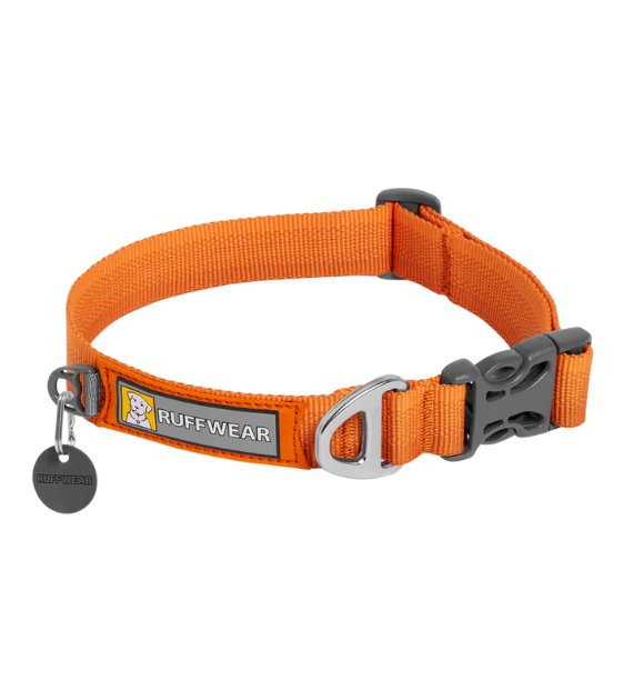 Ruffwear Front Range Ombr Dog Collar Campfire Orange Good