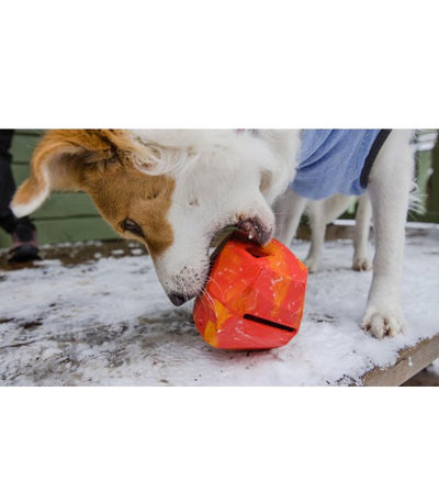 Ruffwear Gnawt-a-Rock™ Natural Rubber Treat Dispenser Throw Dog Toy (Red Sumac) - Good Dog People™