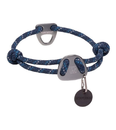 Ruffwear Knot-a-Collar™ Reflective Adjustable Rope Dog Collar (Blue Moon) - Good Dog People™