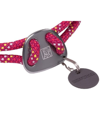 Ruffwear Knot-a-Collar™ Reflective Adjustable Rope Dog Collar (Hibiscus Pink) - Good Dog People™