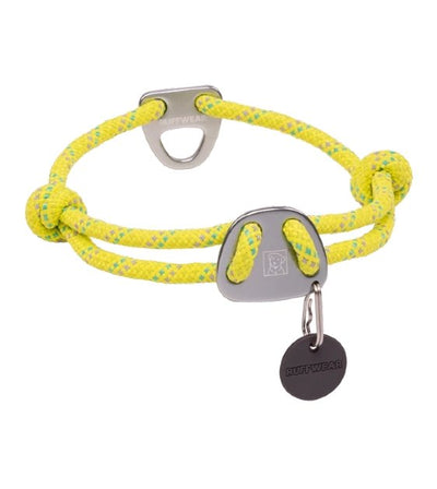 Ruffwear Knot-a-Collar™ Reflective Adjustable Rope Dog Collar (Lichen Green) - Good Dog People™