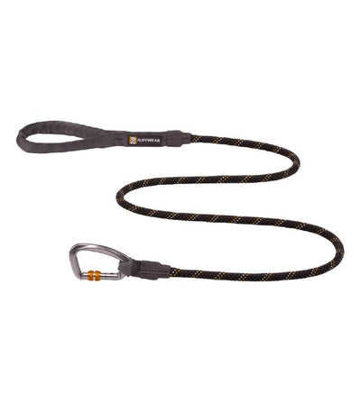 Ruffwear Knot-a-Leash™ Reflective Rope Dog Leash with Locking Carabiner (Obsidian Black) - Good Dog People™