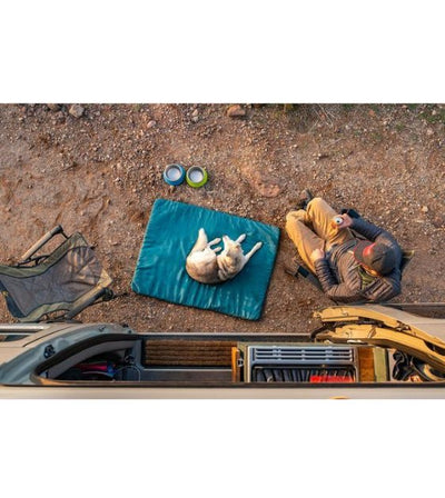 Ruffwear Mt. Bachelor Pad™ Portable Camping (Tumalo Teal) Dog Bed - Good Dog People™