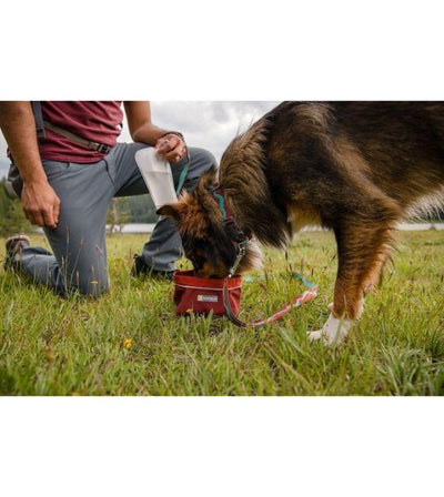 Ruffwear Quencher™ Collapsible Food & Water (Huckleberry Blue) Dog Bowl - Good Dog People™