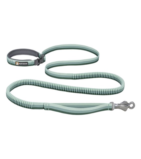 Ruffwear Roamer Multi Use Bungee Dog Leash River Rock Green