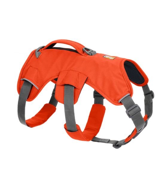 Ruffwear Web Master Dog Harness with Handle Blaze Orange Good