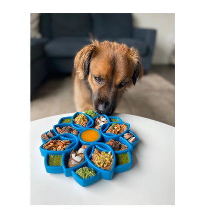 SodaPup Enrichment Feeding Tray For Dogs (Blue Mandala) - Good Dog People™