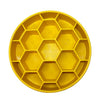 SodaPup Enrichment Slow Feeder Bowl For Dogs (Round / Yellow Honeycomb) - Good Dog People™