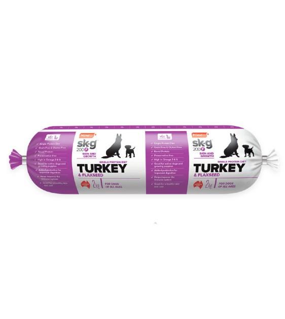 Prime100 Sk-G 200 Turkey & Flaxseed Roll Frozen Dog Food