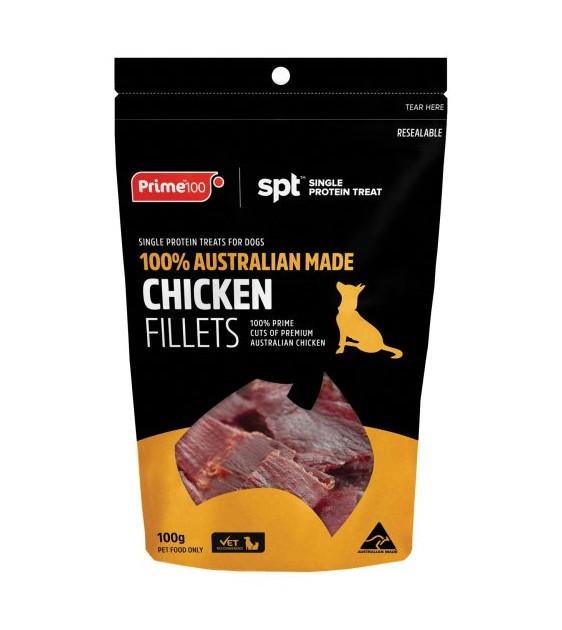 Prime100 Single Protein Treat Chicken Fillets Dog Treats