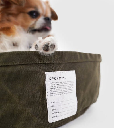 Sputnik Military (Green) Reversible Pillow Pet Bed - Good Dog People™