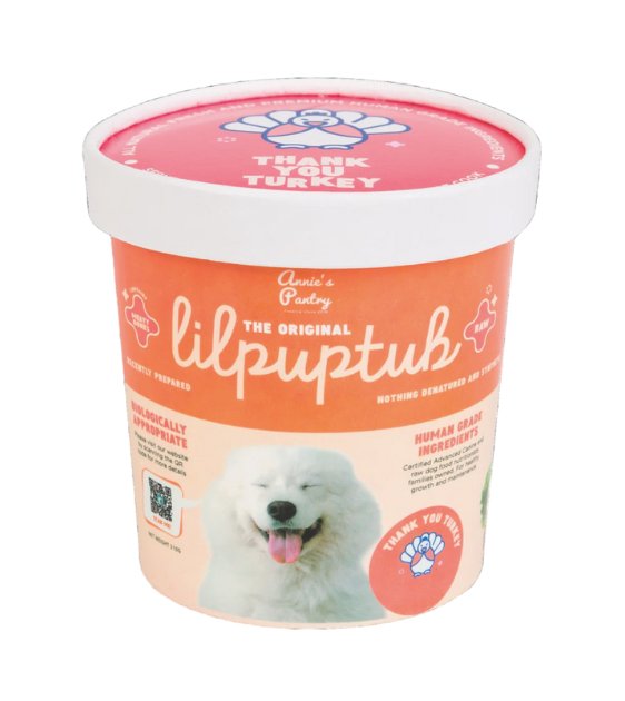 TRY & BUY: Annie's Pantry LilPupTubs Raw Dog Food (Thank You Turkey)