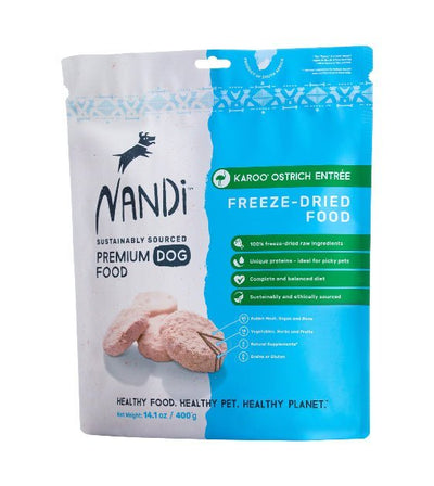 TRY & BUY: Nandi Freeze-Dried Karoo Ostrich Entree Dog Food - Good Dog People™