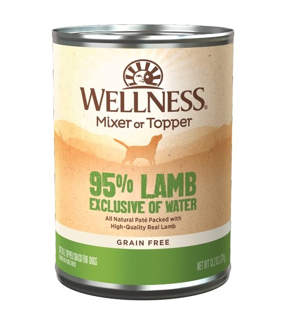 Lamb Good Canned Dog Food Wellness 95% Grain Free Lamb Mixer