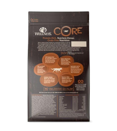 Wellness Core Grain Free Original Dry Dog Food - Back