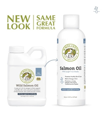 Wholistic Pet Organics Wild Caught Salmon Oil Dog Supplements - Good Dog People™