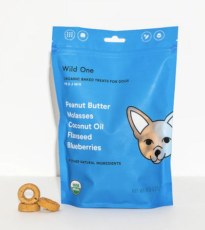 Wild One Organic Baked Dog Treats (PB & J Mix) - Good Dog People™