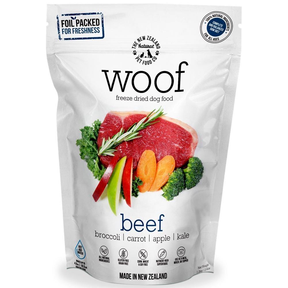 WOOF Freeze Dried Raw Beef Dog Food
